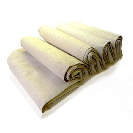 Stack of professional 8oz cotton drop cloths for trade painters