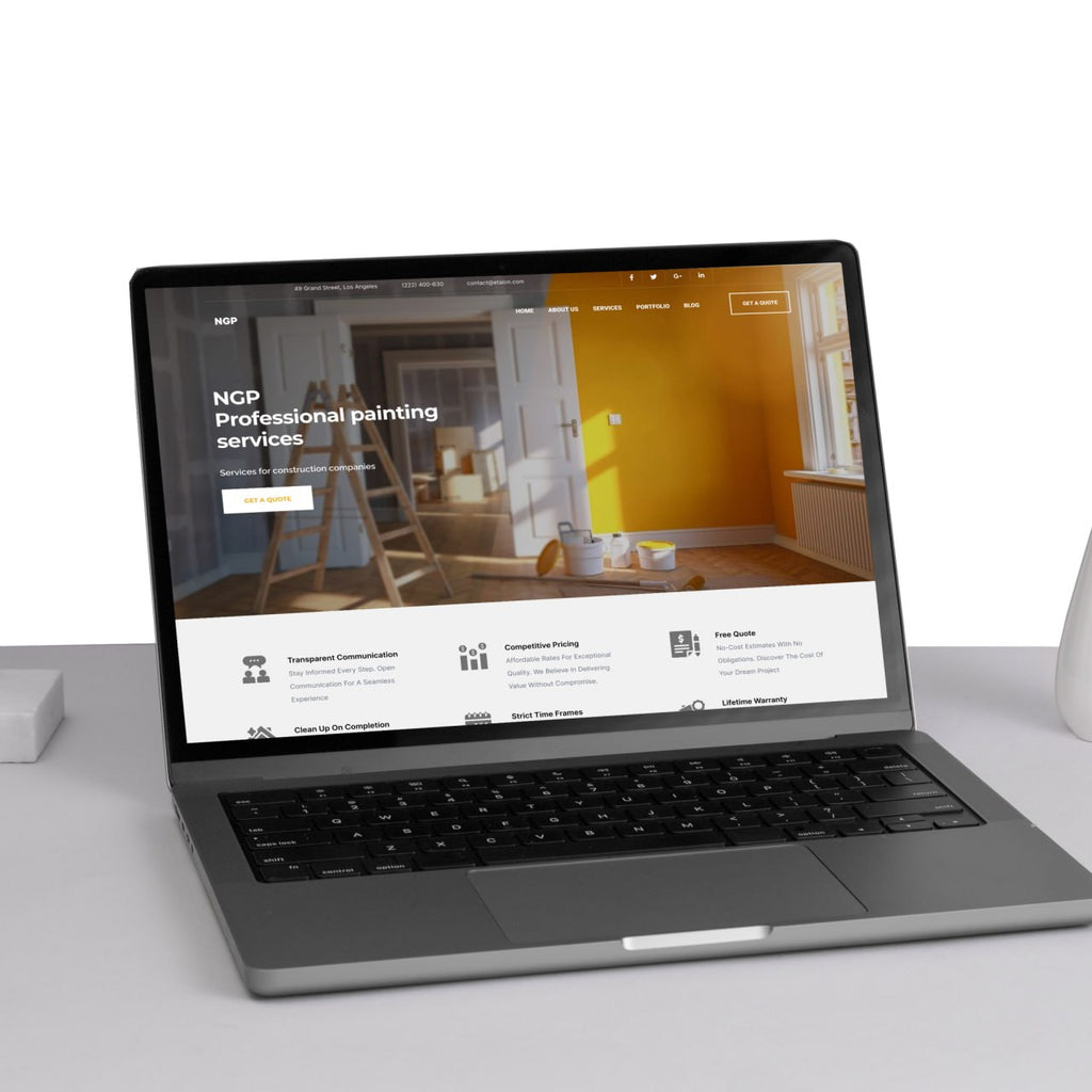Professional website set up + content
