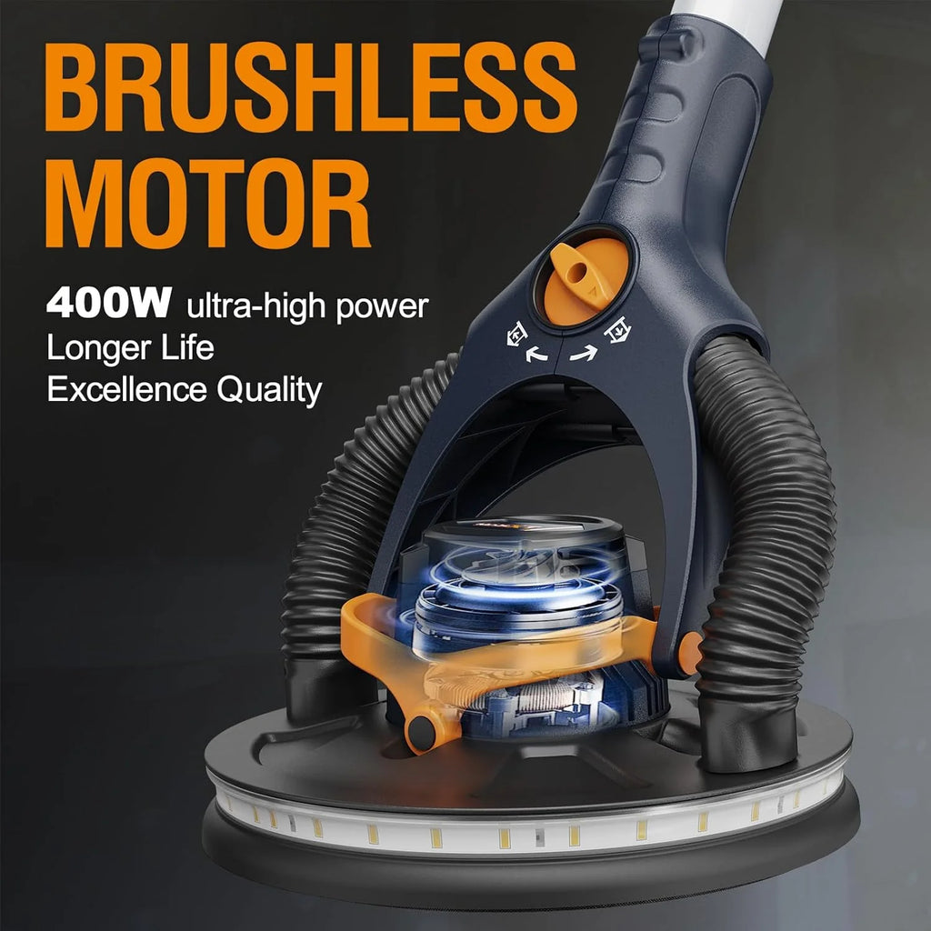 Dan's 4mm Random Orbital wall sander, 400W brushless motor, dual-mode vacuuming for more efficient